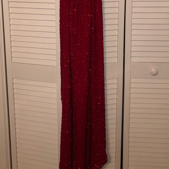 Evening / prom dress - red sequin - Picture 5 of 5